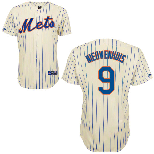 Kirk Nieuwenhuis #9 Youth Baseball Jersey-New York Mets Authentic Home White Cool Base MLB Jersey